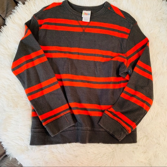 Boys CIRCO sweater orange and gray size 6/7 - Picture 3 of 3